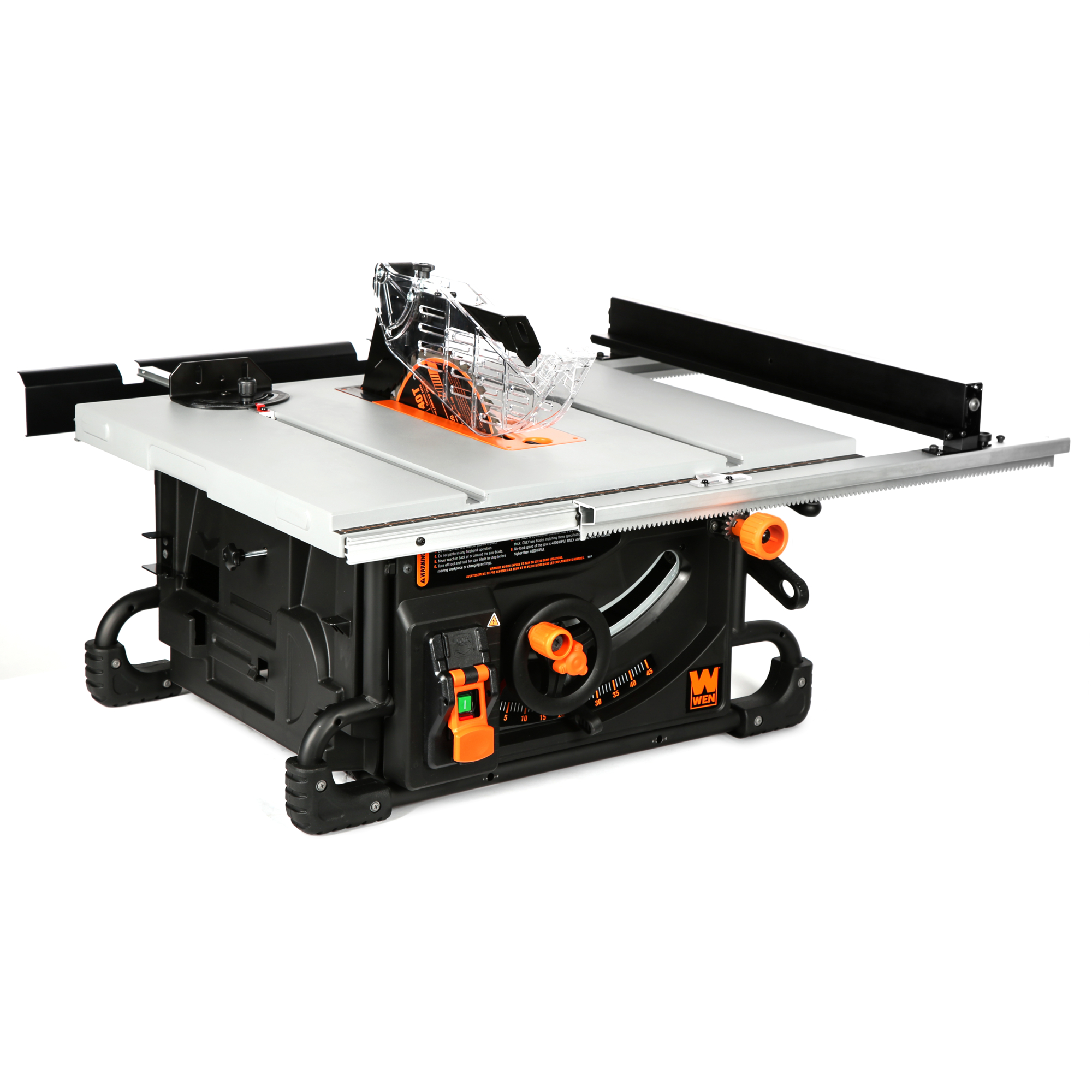 WEN, 15A 10in. Industrial Benchtop Jobsite Table Saw, Blade Diameter 10